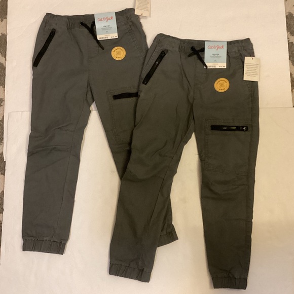 Cat & Jack Bottoms Bundle Of Two Pairs Cat Jack Toddler Boy Gray